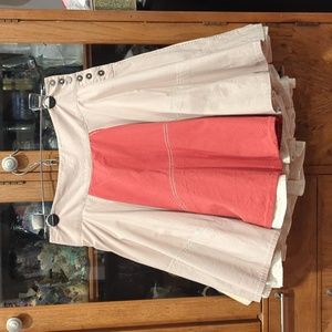 All Saints Flag full mini skirt red/calico UK6